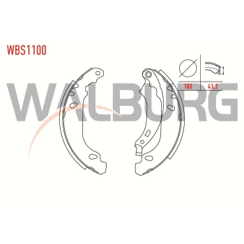 Clio II 1.6 16V (Abssiz) Arka Fren Balatası Walburg WBS1100