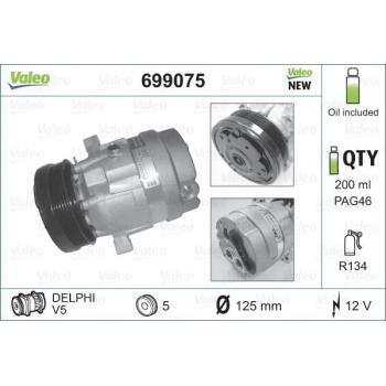 Fiat Tempra 1990-1998 Arası 1.9 TD Valeo Marka Klima Kompresörü