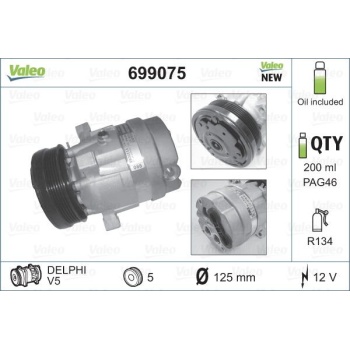 Fiat Tempra 1990-1997 Arası 1.9 D Valeo Marka Klima Kompresörü
