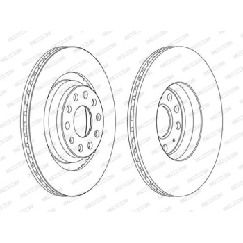 Volkswagen Scirocco 2008-2017 Arası 2.0 R Ferodo Marka Arka Fren Diski