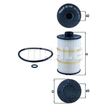 Audi A7 2010-2018 Arası S7 quattro, RS7 quattro Mahle Marka Yağ Filtresi