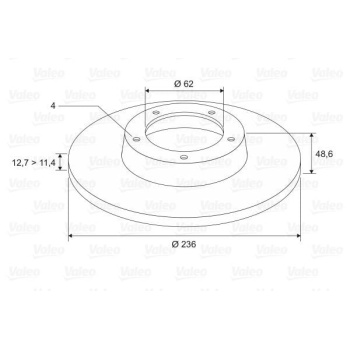 Skoda Favorit 1988-1997 Arası 1.3, 1.3 135L, 1.3 135 X, LX, GLX, 1.3 136, 1.3 135 Valeo Marka Ön Fren Diski