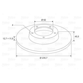 Skoda Favorit 1988-1997 Arası 1.3, 1.3 135L, 1.3 135, 1.3 136 Valeo Marka Ön Fren Diski