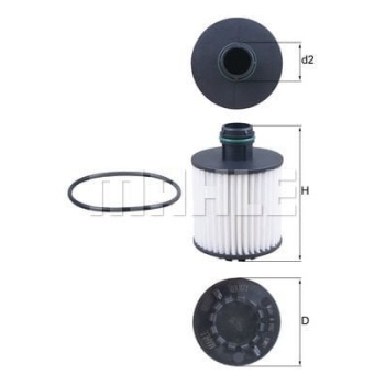 Alfa Romeo Mito 2008-2018 Arası 1.3 MultiJet Mahle Marka Yağ Filtresi