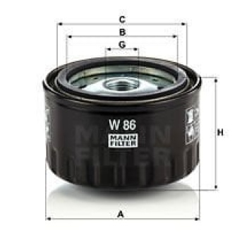 Alfa Romeo Gtv 1994-2005 Arası 2.0 JTS Mann Marka Yağ Filtresi