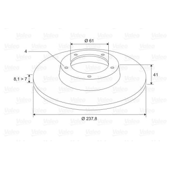 Renault Express 1985-2001 Arası 1.6 D, 1.1, 1.0 Valeo Marka Ön Fren Diski