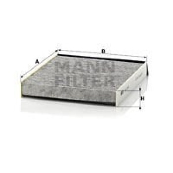 Renault Scenic 1999-2010 Arası 1.9 dCi, 1.4 16V, 2.0 16V RX4, 1.9 dTi, 1.8 16V, 2.0 16V, 1.9 dCi RX4 Mann Marka Karbonlu Polen Filtresi