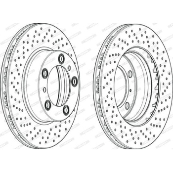 Porsche Boxster 2004-2013 Arası 2.7 Ferodo Marka Ön Havalı Fren Diski