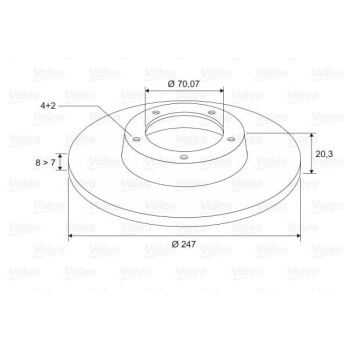 Peugeot 205 1983-2000 Arası 1.9 GTI, 1.9 GTI Cat Valeo Marka Arka Fren Diski