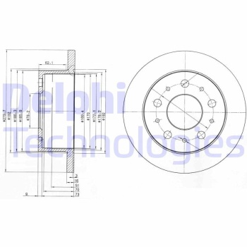 Peugeot Boxer 1994-2002 Arası 2.0 i Delphi Marka Arka Fren Diski