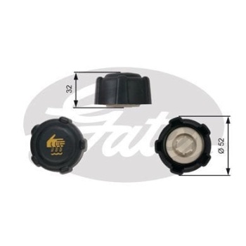 Renault Megane 2001-2014 Arası 1.5 dCi, 1.6 16V, 2.0 TCe, 2.0 CVT Gates Marka Radyatör Yedek Su Depo Kapağı