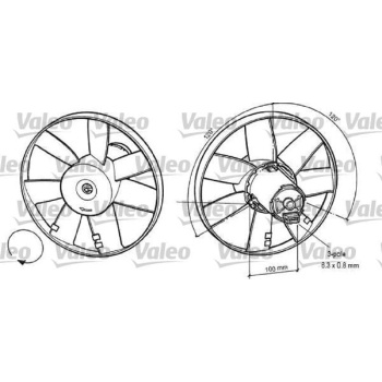 Ford Galaxy 1995-2006 Arası 2.0 i Valeo Marka Radyatör Fan ve Motoru