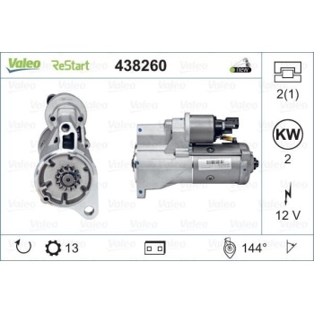 Volkswagen Touareg 2010-2018 Arası 3.6 V6 FSI, 3.0 V6 TSI Hybrid Valeo Marka Marş Motoru