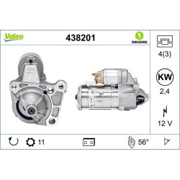 Renault Laguna 2001-2007 Arası 1.9 dCi Valeo Marka Marş Motoru