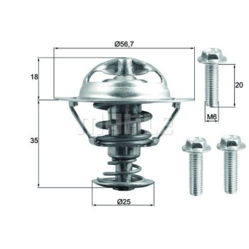Ford S-Max 2006-2014 Arası 2.0 TDCi Mahle Marka Termostat