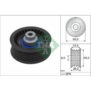 Ford Tourneo Custom 2012-2016 Arası 2.2 TDCi INA Marka Vantilatör Kayış Gergi Rulmanı