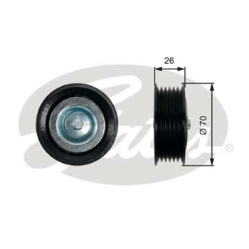 Fiat Bravo 2006-2010 Arası 2.0 D Multijet, 1.6 D Multijet Gates Marka Vantilatör Kayış Gergi Rulmanı