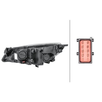 Opel Astra 2010-2015 Arası 1.4, 1.7 CDTI, 1.3 CDTI, 1.6, 1.6 Turbo, 1.4 Turbo, 2.0 CDTI Sağ Krom Hella Marka Far