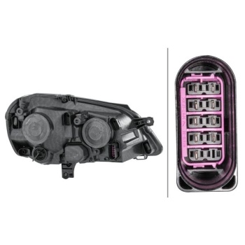 Volkswagen Polo 2001-2014 Arası 1.4 16V, 1.4 TDI, 1.9 TDI, 1.2, 1.4 FSI, 1.9 SDI, 1.2 12V, 1.4 Sol Sinyalli+Elektrikli Motorlu Hella Marka Far