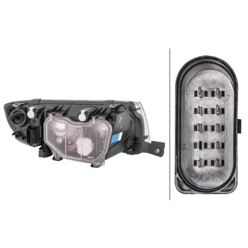 Skoda Fabia 1999-2008 Arası 1.4 16V, 1.9 SDI, 1.4, 1.9 TDI, 1.0 Sol Elektrikli, Krom Hella Marka Far