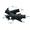 Citroen C4 2009-2013 Arası 2.0 HDi / BlueHDi 150 Mahle Marka Termostat
