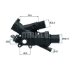 Citroen C4 2009-2013 Arası 2.0 HDi / BlueHDi 150 Mahle Marka Termostat