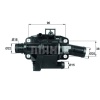 Citroen C4 2004-2014 Arası 1.6 HDi Mahle Marka Termostat