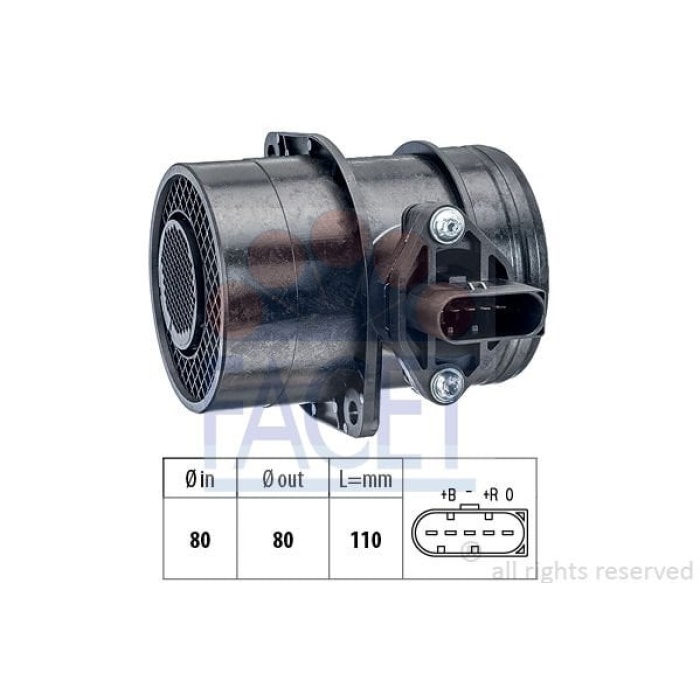 Volkswagen Passat 2000-2011 Arası 1.9 TDI, 2.0 TDI Facet Marka Hava Debimetresi