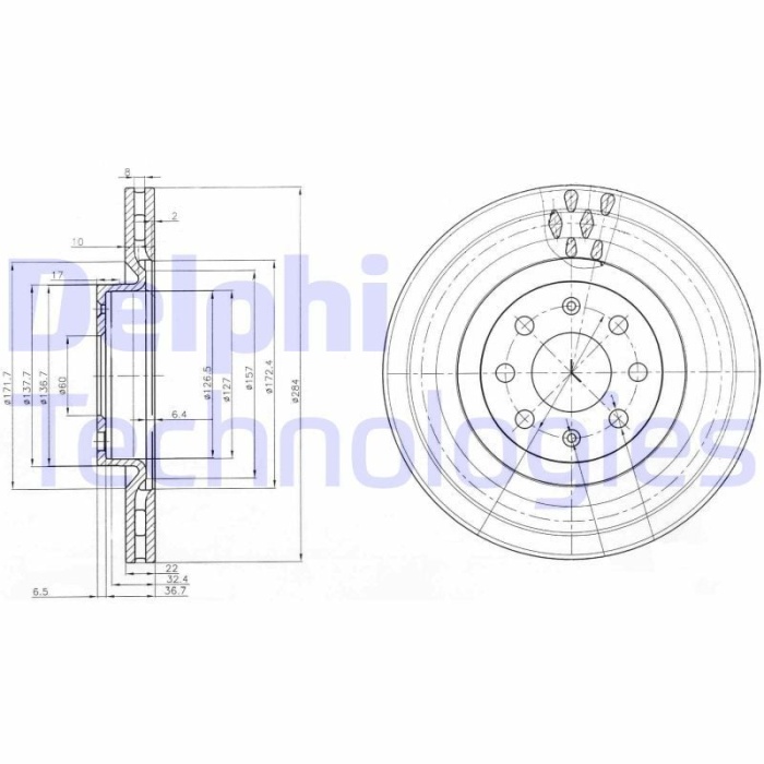 Opel Corsa 2006-2014 Arası 1.3 CDTI Delphi Marka Ön Fren Diski