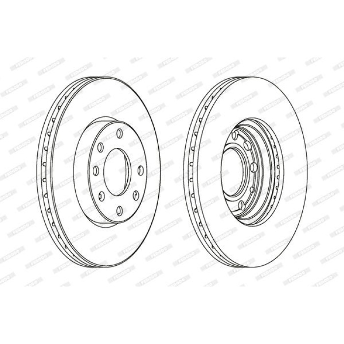 Opel Astra 1998-2009 Arası 1.7 TD, 2.0 DI, 1.6 16V, 1.8 16V, 1.2 16V, 1.6 Ferodo Marka Ön Fren Diski