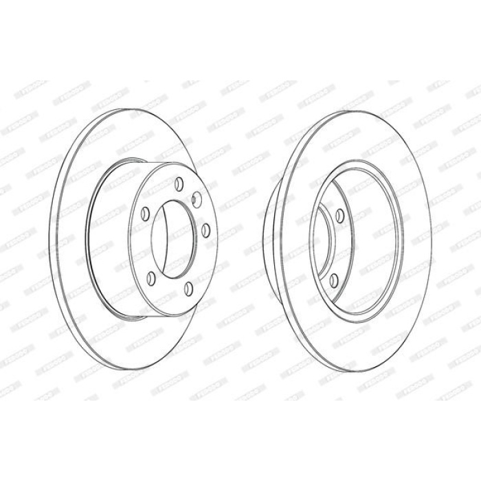 Opel Movano 2010-2014 Arası 2.3 CDTI FWD Ferodo Marka Arka Fren Diski