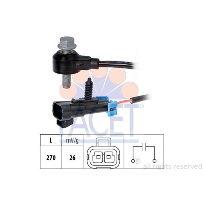 Opel Insignia 2008-2017 Arası 2.0 Turbo E85, 2.0 E85 Turbo Facet Marka Vuruntu Sensörü