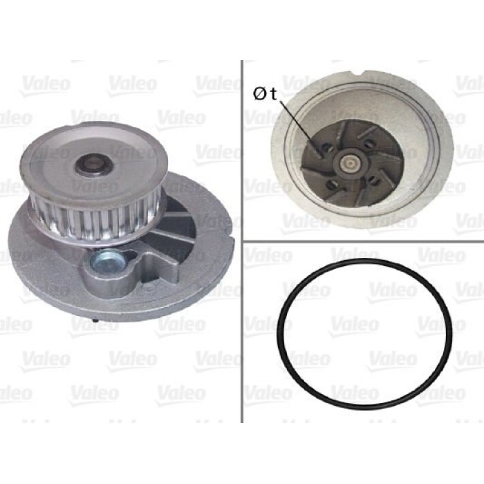 Opel Astra 1998-2009 Arası 1.6 16V, 1.4 16V Valeo Marka Devirdaim Su Pompası