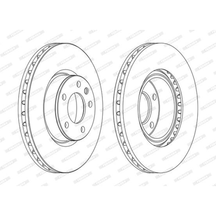 Opel Senator 1987-1993 Arası 2.6 i, 3.0 Ferodo Marka Ön Fren Diski