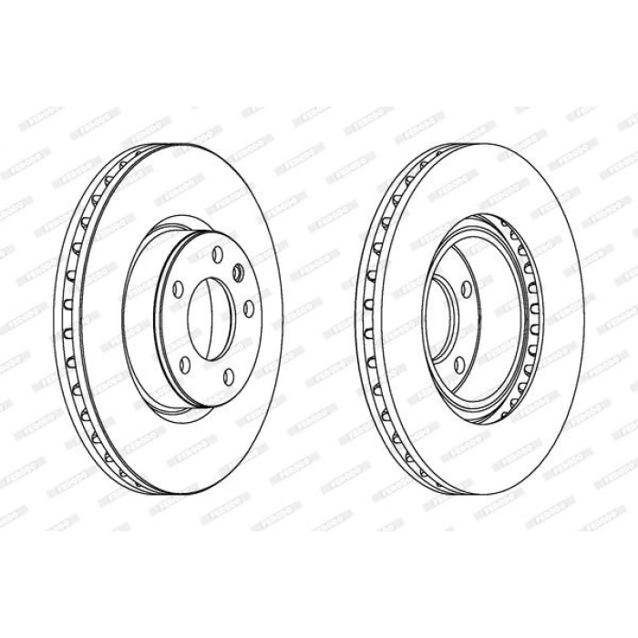 Opel Omega 1986-1994 Arası 2.0 i, 3.0 Cat, 2.6 i, 3.0 24V, 3.0 Ferodo Marka Ön Fren Diski