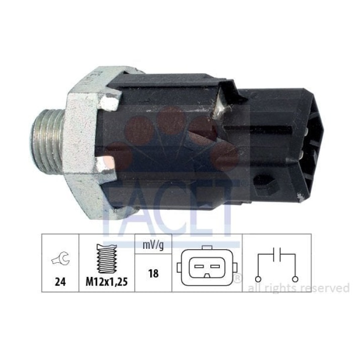 Renault Megane 2001-2012 Arası 1.5 dCi, 1.6 16V Facet Marka Vuruntu Sensörü