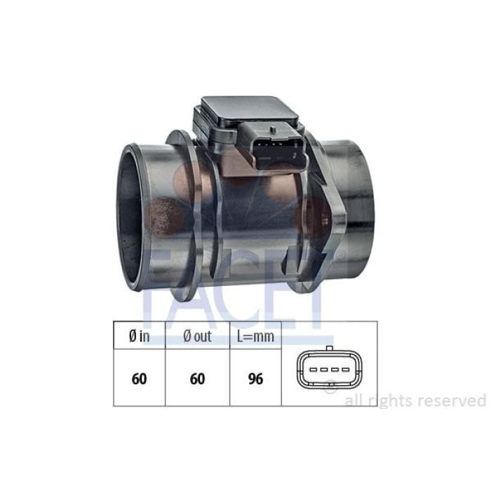 Citroen C1 2005-2014 Arası 1.4 HDi Facet Marka Hava Debimetresi