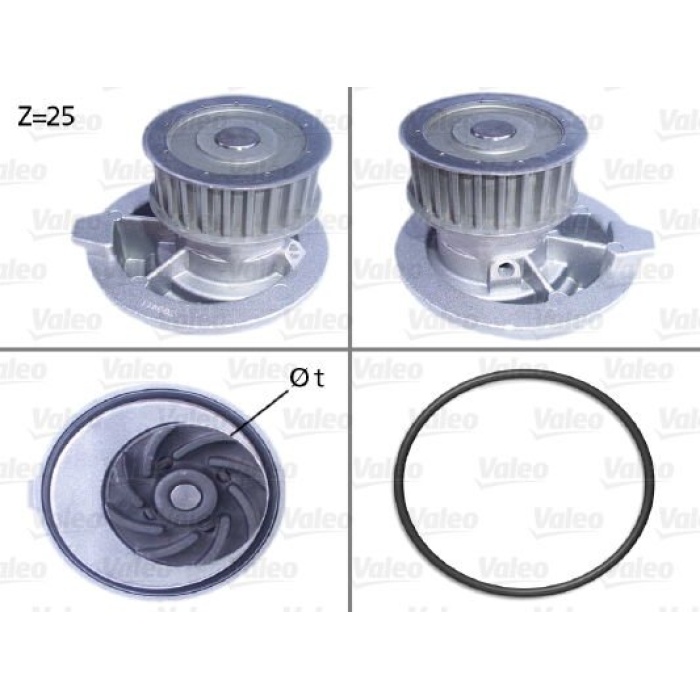 Opel Astra 1991-1998 Arası 1.7 D Valeo Marka Devirdaim Su Pompası