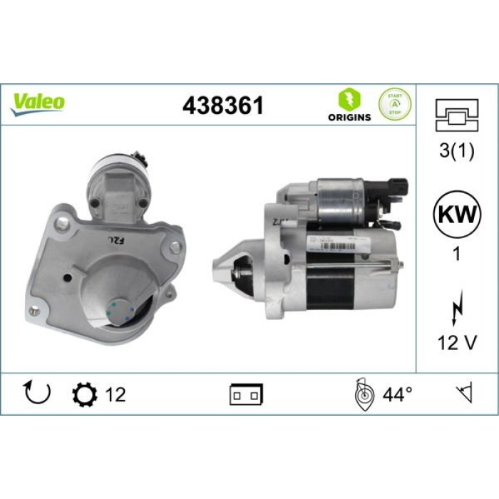 Opel Crossland 2017-2021 Arası 1.2 Valeo Marka Marş Motoru