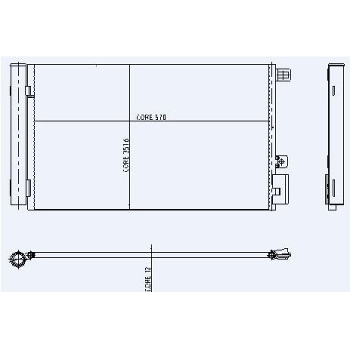 Grande Punto 1.4 8v Benzinli klima Radyatörü Kale KLR-010ABC050
