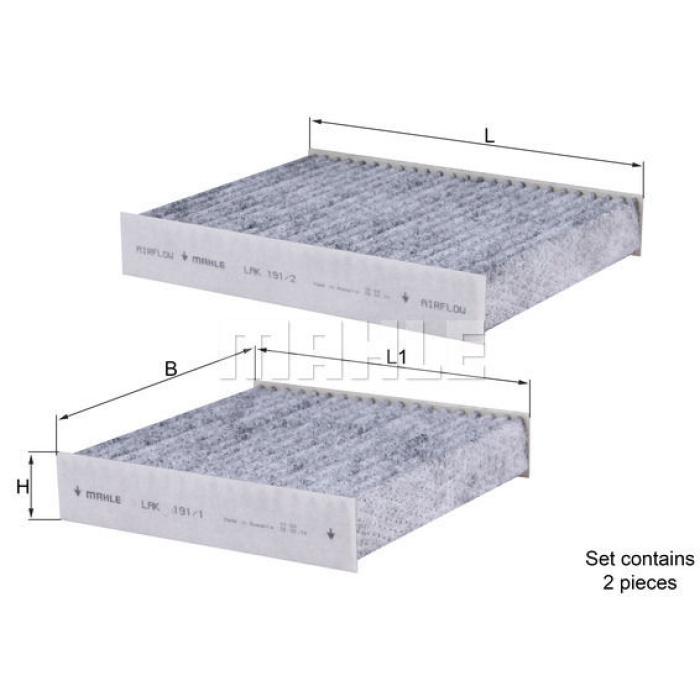 Peugeot 207 2006-2015 Arası 1.6 16V Turbo, 1.4 Mahle Marka Karbonlu Polen Filtresi