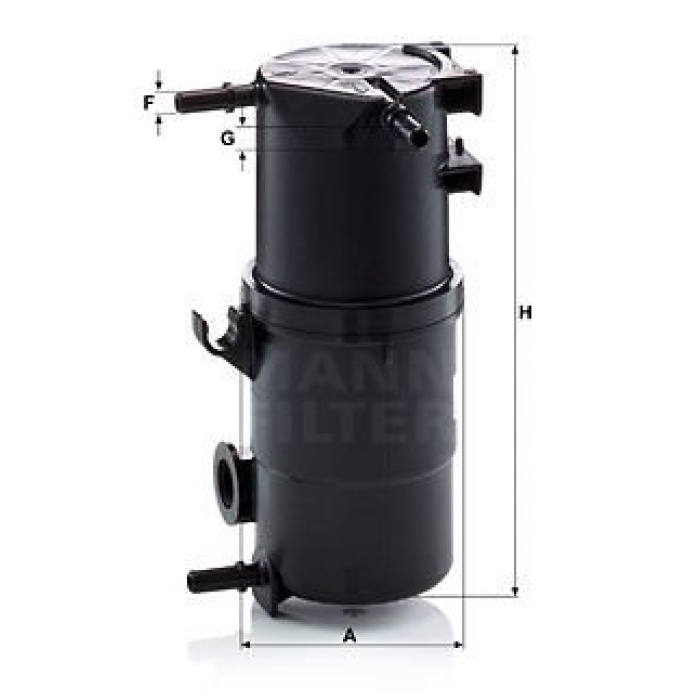 Volkswagen Amarok 2010-2014 Arası 2.0 BiTDI 4motion, 2.0 TDI, 2.0 TDI 4motion, 2.0 BiTDI Mann Marka Yakıt Filtresi