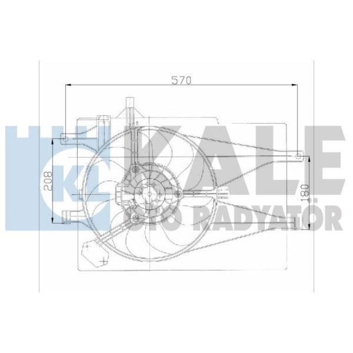Palio 1.2 16V Fan Motoru Kale KAL-012622202