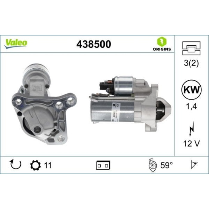 Renault Scenic 2008-2012 Arası 1.9 dCi Valeo Marka Marş Motoru