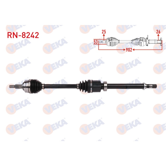 Clio V 1.5 BlueDci Sağ Aks Komple Veka RN-8242