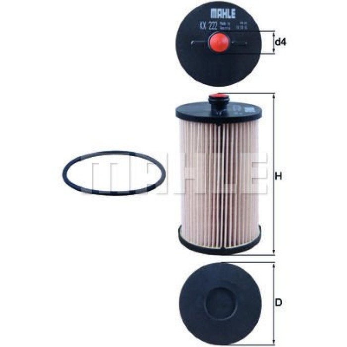 Volkswagen Crafter 2006-2016 Arası 2.5 TDI Mahle Marka Mazot Yakıt Filtresi