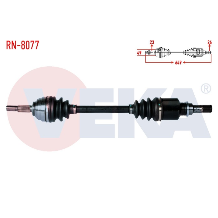 Clio III 1.2 16V Sol Aks Komple Veka RN-8077