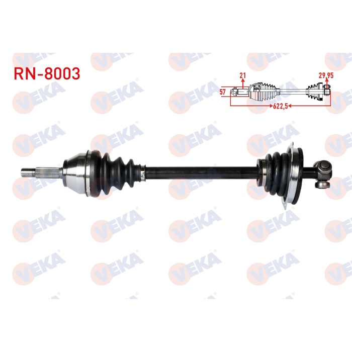 Clio II 1.4 8V Sol Aks Komple Veka RN-8003