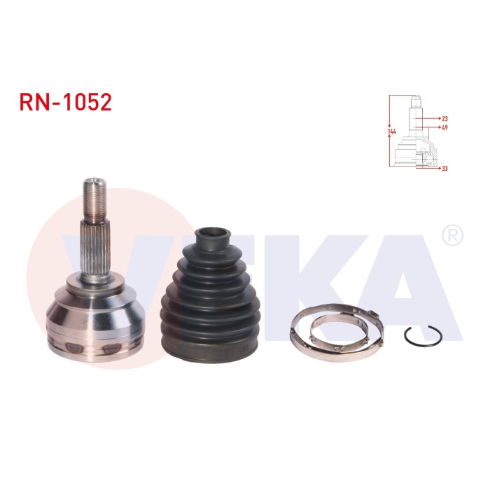 Clio IV 1.2 16V Sol-Sağ Aks Kafası Otomatik Veka RN-1052