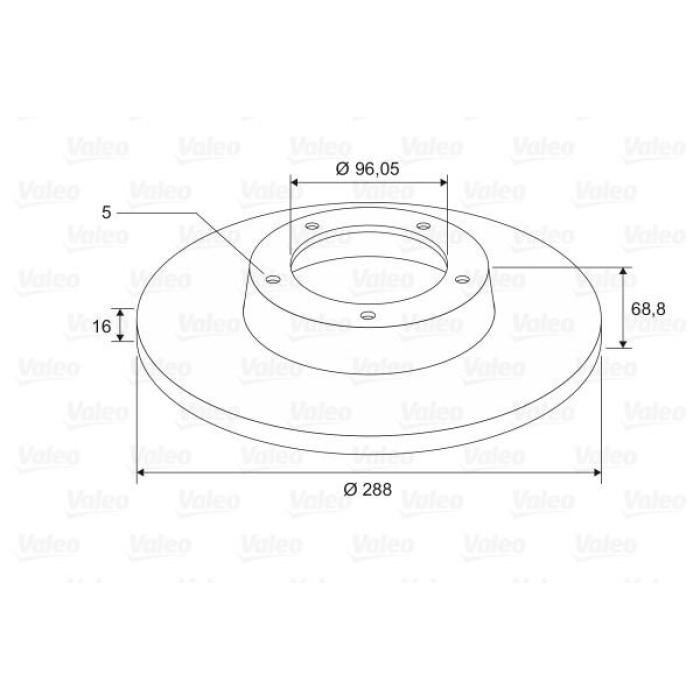 Ford Tourneo Custom 2012-2016 Arası 2.2 TDCi Valeo Marka Arka Fren Diski